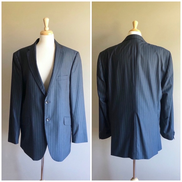 Ben Sherman Other - Ben Sherman Navy Blue Wool Pinstripe Suit